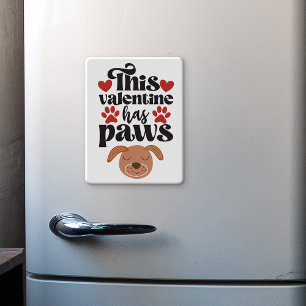 This Valentine has paws...from the dog fridge Magnet