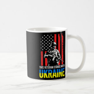 This Veteran Stands With Ukraine 11  Coffee Mug