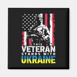 This Veteran Stands With Ukraine 9 Magnet
