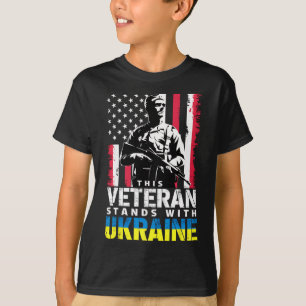 This Veteran Stands With Ukraine 9 T-Shirt