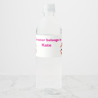 This water belongs to bottle label