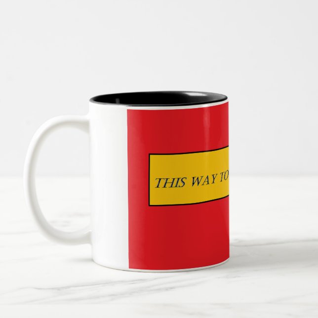 This Way To Doughnuts Mug (Left)