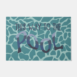 This Way To The Pool Mat, Pool Party Gift Doormat