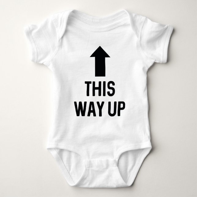 This Way Up Baby Bodysuit (Front)