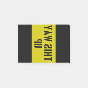 This way up post-it notes
