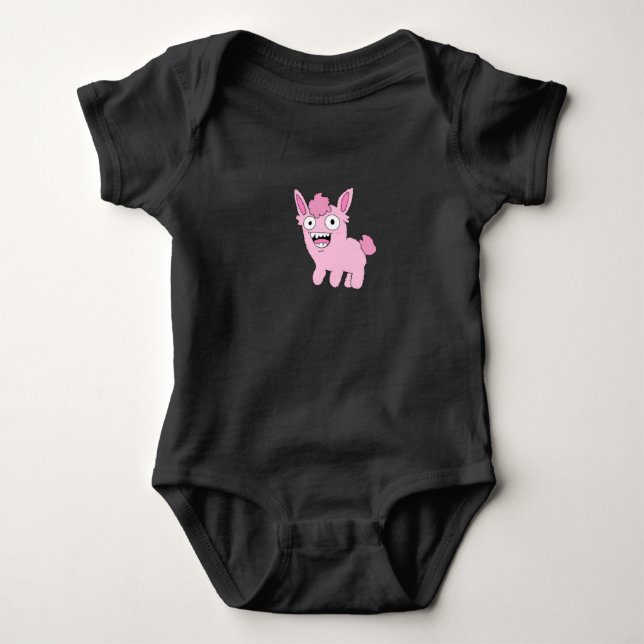 This Weird Pink Critter Baby Top (Front)