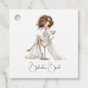 This Wife is a Showgirl Faux Glitter Bachelorette Favour Tags