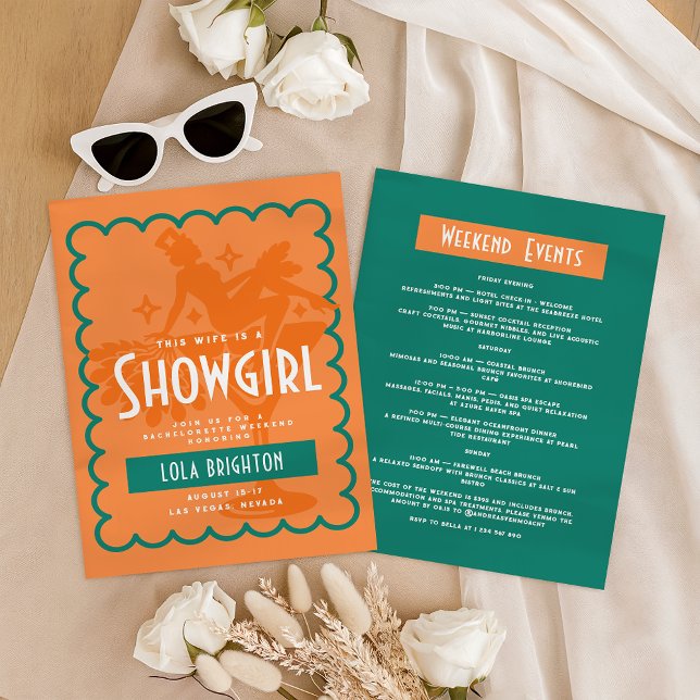 This Wife Is A Showgirl Last Show Bachelorette Invitation (Creator Uploaded)