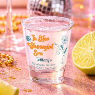 This Wife Is A Showgirl Retro Bachelorette Party Shot Glass