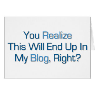 This will end up in my Blog