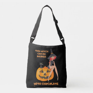 "THIS WITCH CAN BE BRIBED..." funny Crossbody Bag