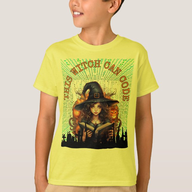 This witch can code T-Shirt (Front)