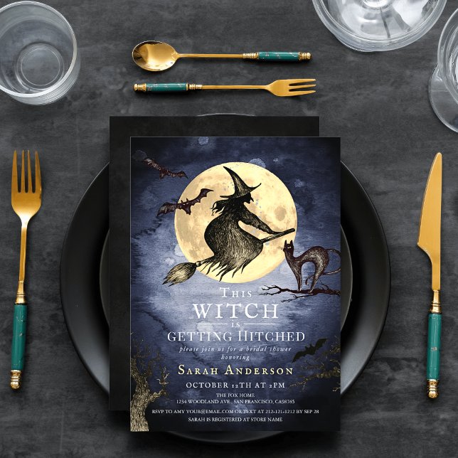 This Witch is getting Hitched Bridal Shower Invitation (Creator Uploaded)