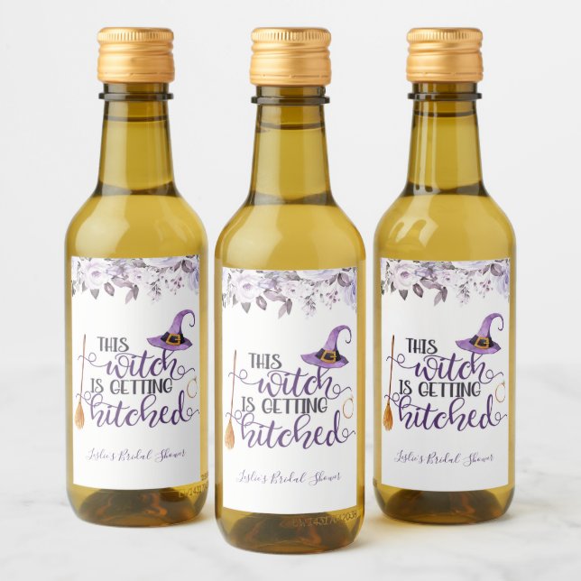 This Witch is Getting Hitched Mini Wine Label (Bottles)