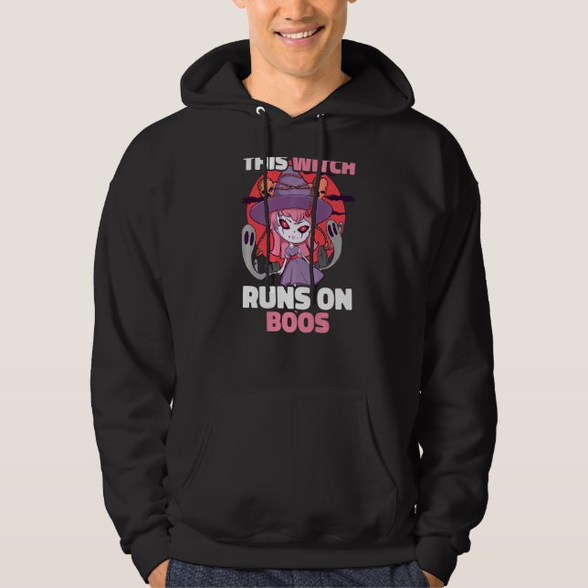 This Witch Runs On Boos Hoodie (Front)