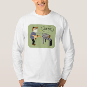 This Won't Hurt Funny Woodturning Cartoon T-Shirt