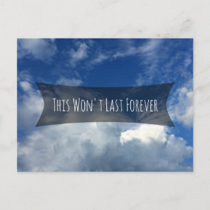 "This Won't Last Forever" Clouds Social Distancing Postcard