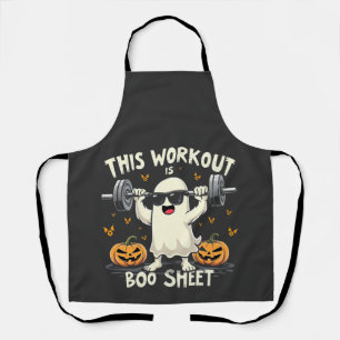 This Workout Is Boo Sheet Spooky Halloween Fitness Apron