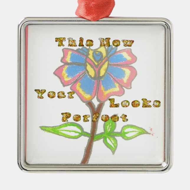 This Year Looks Perfect.jpg Metal Tree Decoration (Front)