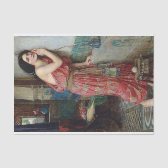 Thisbe by John William Waterhouse Tissue Paper (Front)