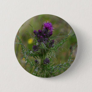 Thistle 6 Cm Round Badge