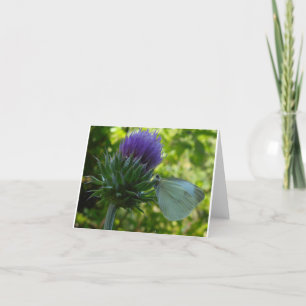 Thistle and Moth Note Card