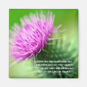 Thistle and Selkirk Grace Magnet