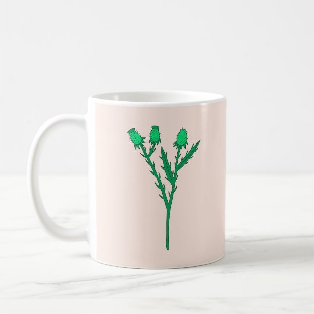 Thistle Coffee Mug (Left)