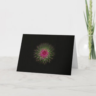Thistle Flower Greeting Card