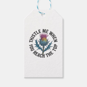 Thistle Me When You Reach the Top Thistle flower Gift Tags