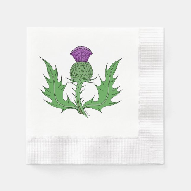 Thistle Napkin (Front)