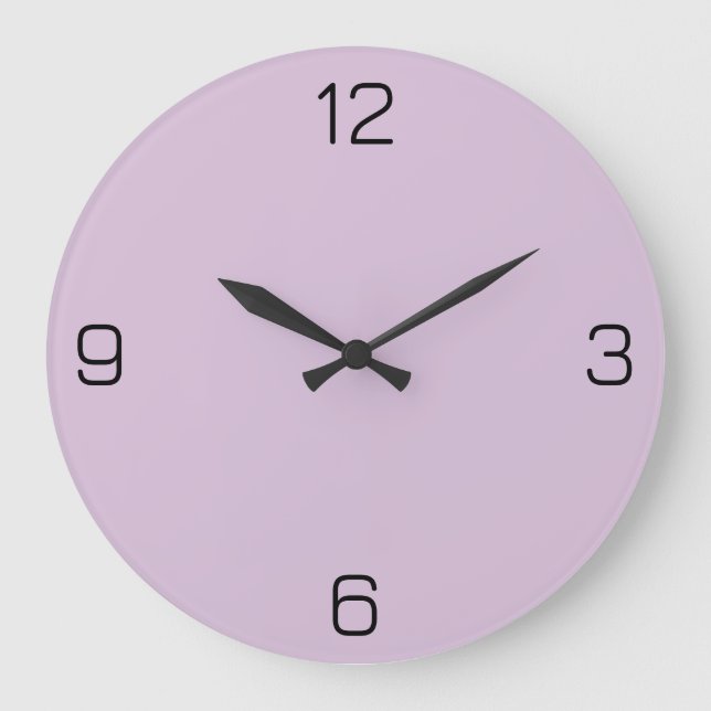 Thistle Purple D8BFD8 - Option to Add Name Large Clock (Front)