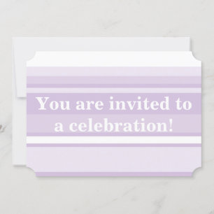 Thistle purple invitation