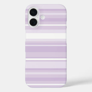 Thistle purple stripes iPhone 16 case