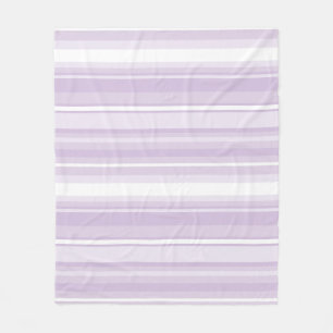 Thistle purple stripes fleece blanket