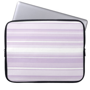 Thistle purple stripes laptop sleeve