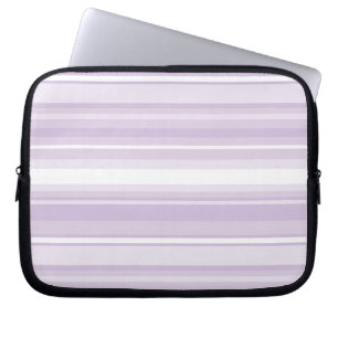 Thistle purple stripes laptop sleeve