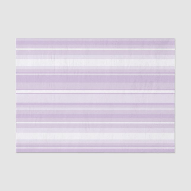 Thistle purple stripes tissue paper (Front)