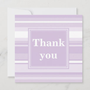 Thistle purple thank you card