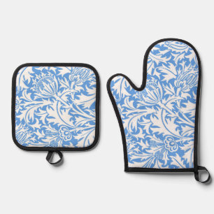 Thistle, William Morris Oven Mitt & Pot Holder Set