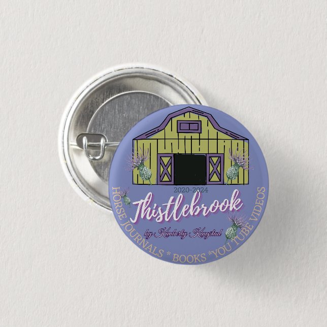 THISTLEBROOK BRAND ribbon  button (Front & Back)