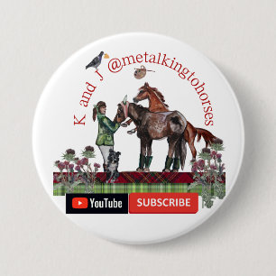 thistlebrook stables riboon 7.5 cm round badge