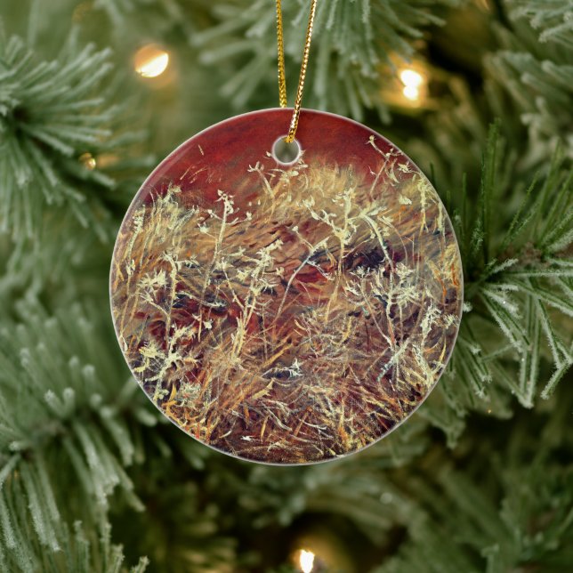 Thistles Elegance - Ceramic Ornament (Tree)
