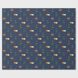 Thistles Haggis Neeps and Tatties Pattern Wrapping Paper