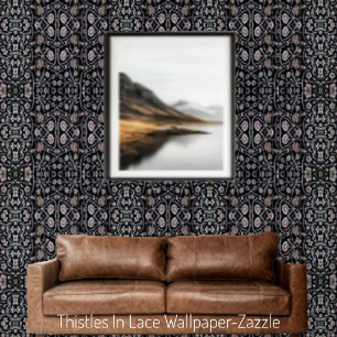 Thistles In Lace Wallpaper
