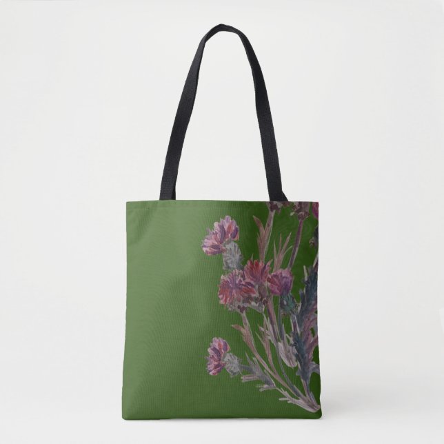 thistles  tote bag (Front)