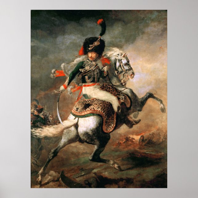 Thodore Gricault The Charging Chasseur Poster (Front)