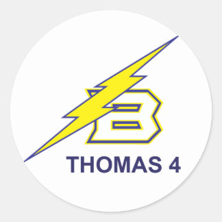 Thomas 4 classic round sticker