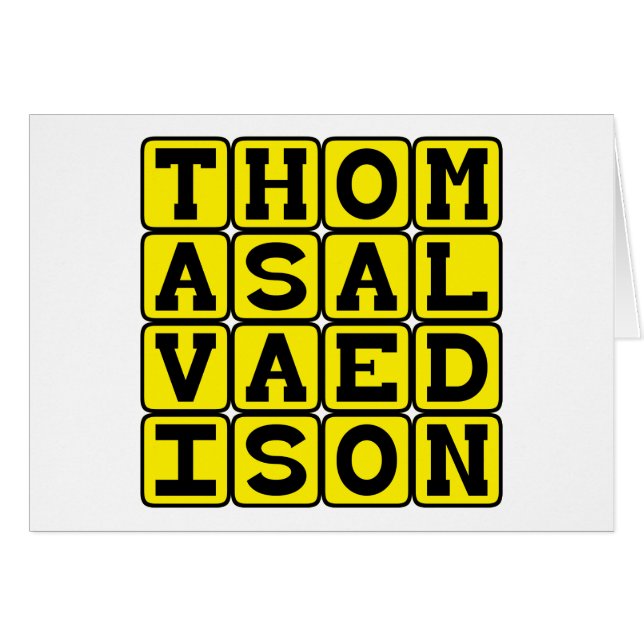Thomas Alva Edison, American Inventor (Front Horizontal)