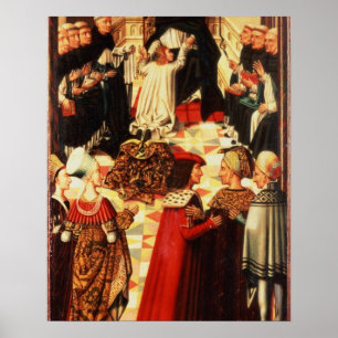 Thomas Aquinas being received into the Dominican O Poster